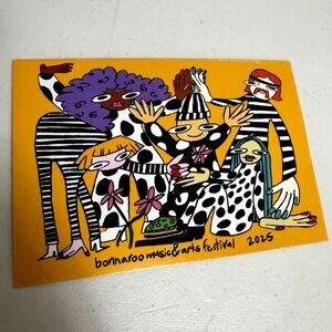 Bonnaroo 2025 Postcard Orange Cartoon Design Limited